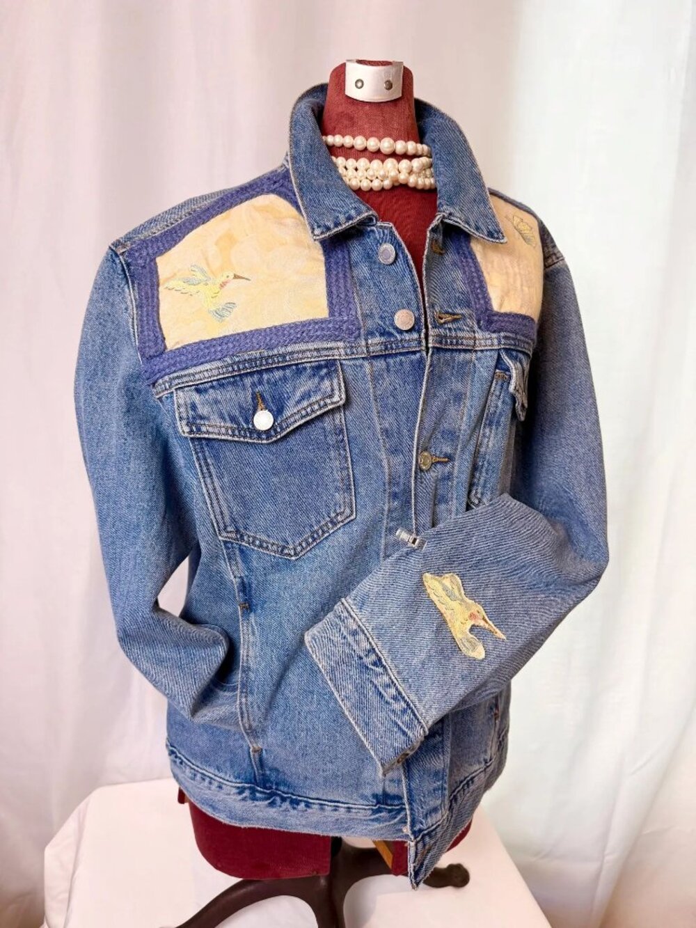 RARE VINTAGE FABRIC- ONLY1 made. This is a brand-new Levi Strauss Soft denim jac